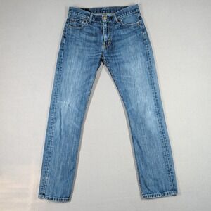 Levi's 513 Jeans Mens 30x32 Blue Denim Slim Straight Cotton Casual